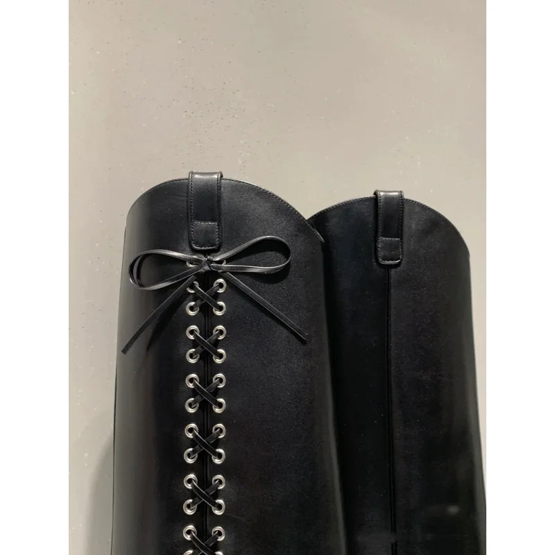 Raven Metal Heel Boots