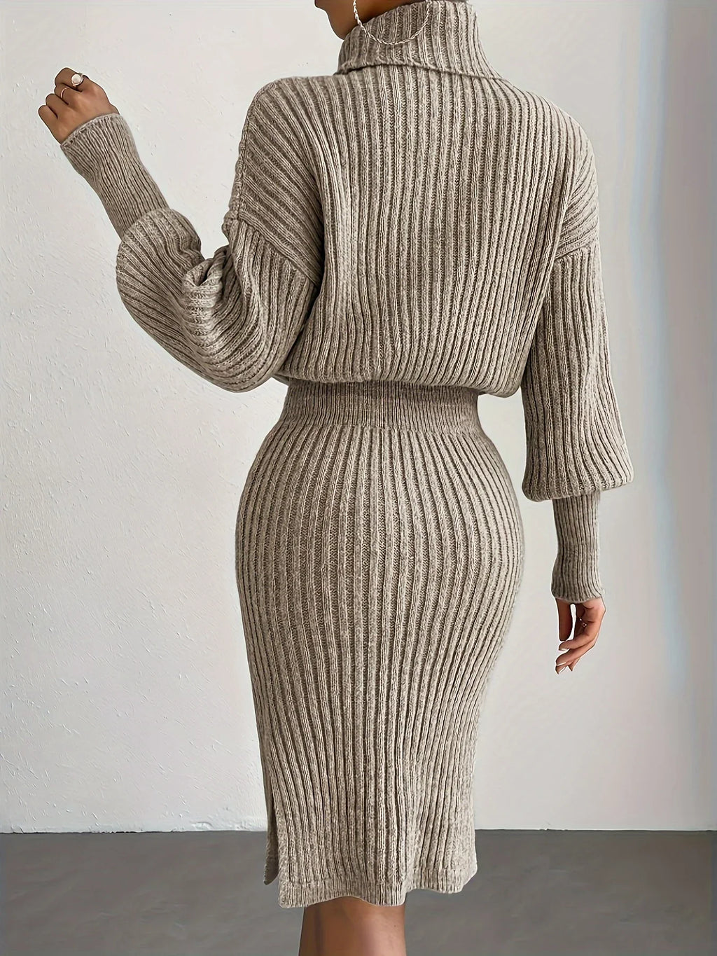 Noelle Ribbed Knit Dress