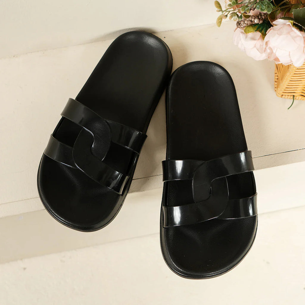 Sara Cross Strap Slides