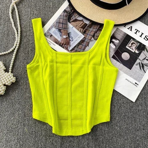 Kaia Denim Corset Top