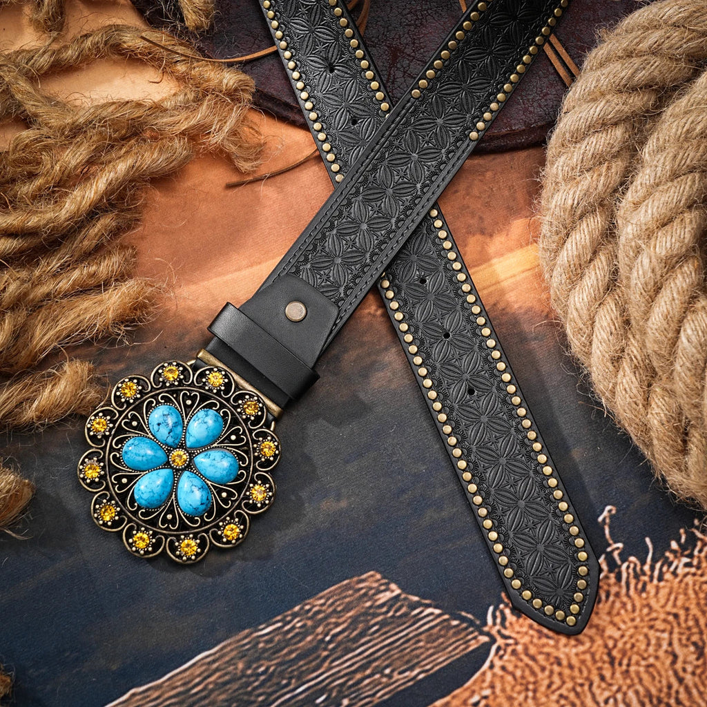 Dakota Western Floral Belt