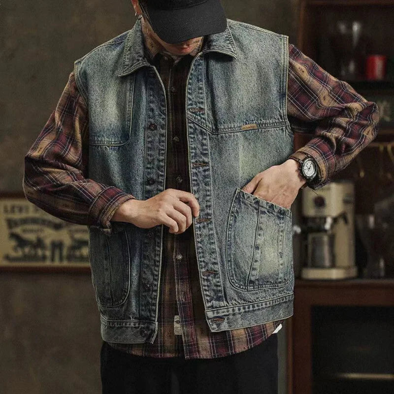 Mason Denim Work Vest