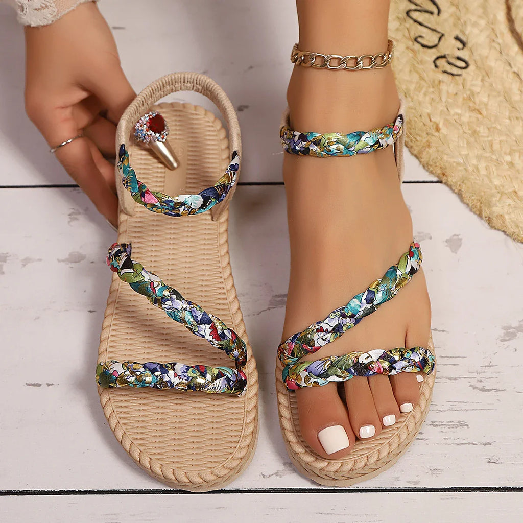 Floriel Woven Sandals
