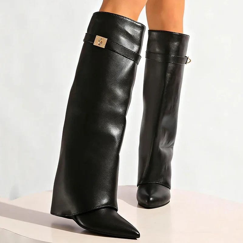 Ariana Leather Knee Boots