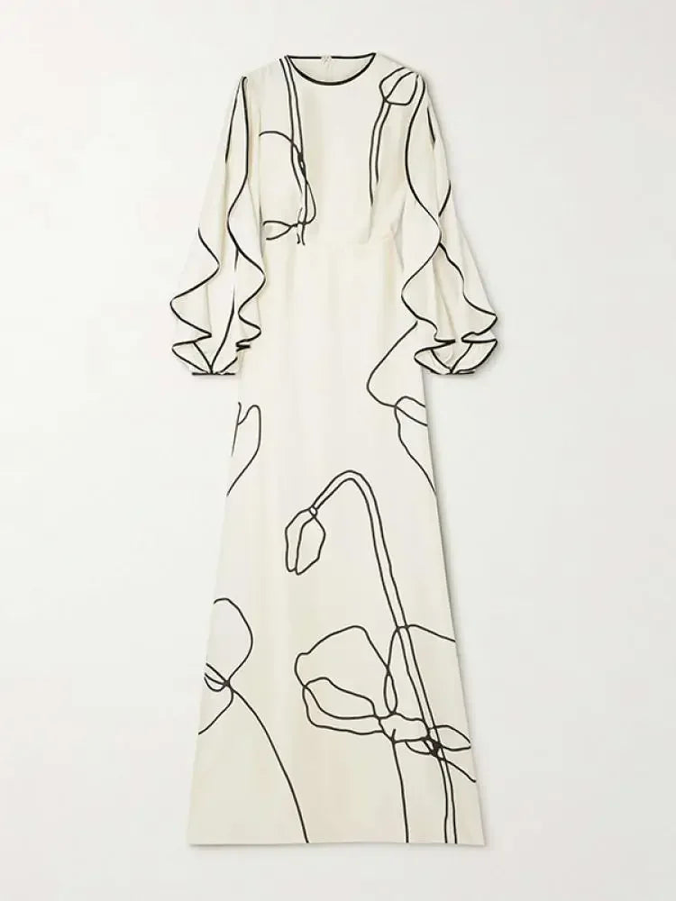 Yeezzi Floral Evening Gown