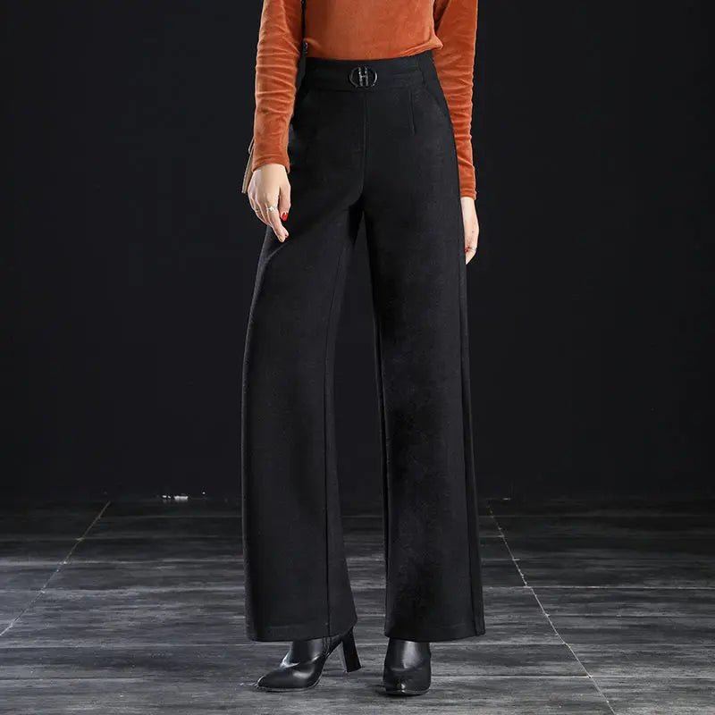 Raina Wool Plaid Pants