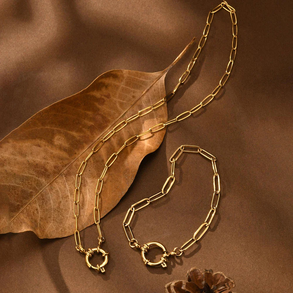 Celine Gold Paperclip Set