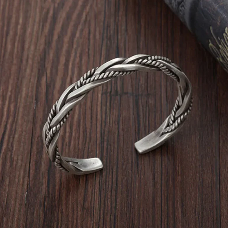 Cassius™ Silver Cuff Bracelet
