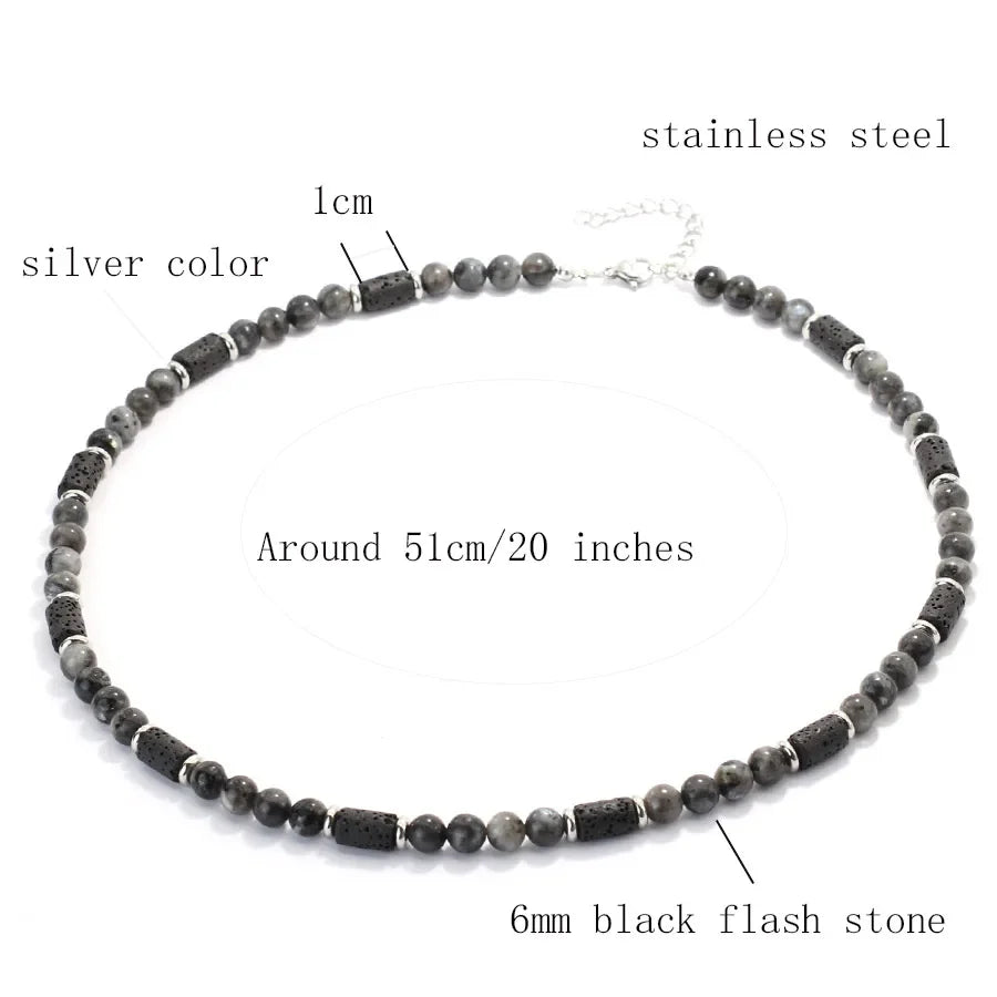 Orion Stone Bead Necklace