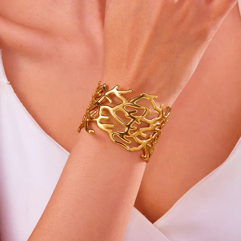 Arwen Gold Branch Cuff