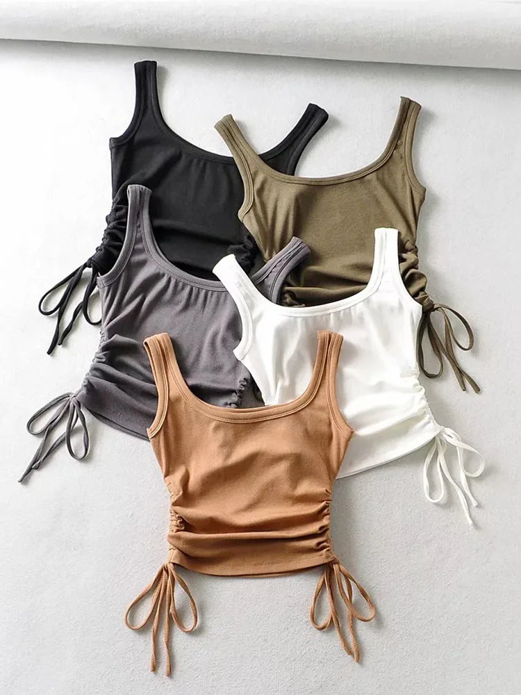 Aria Drawstring Tank