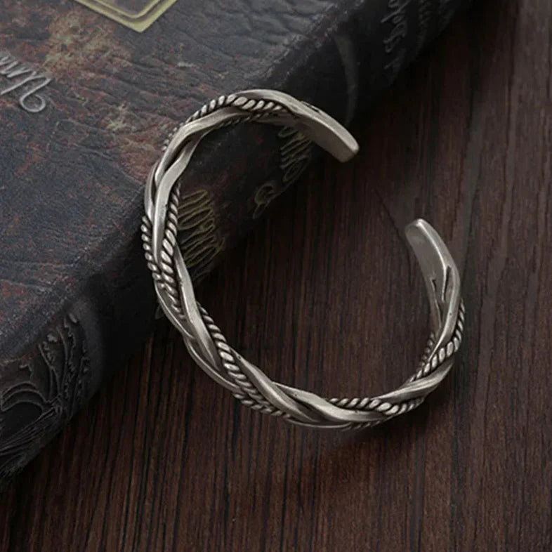 Cassius™ Silver Cuff Bracelet