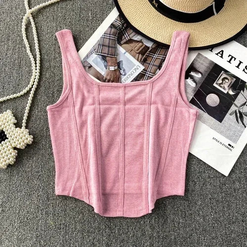 Kaia Denim Corset Top