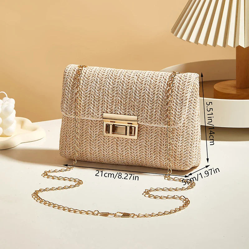 Isla Woven Chain Bag