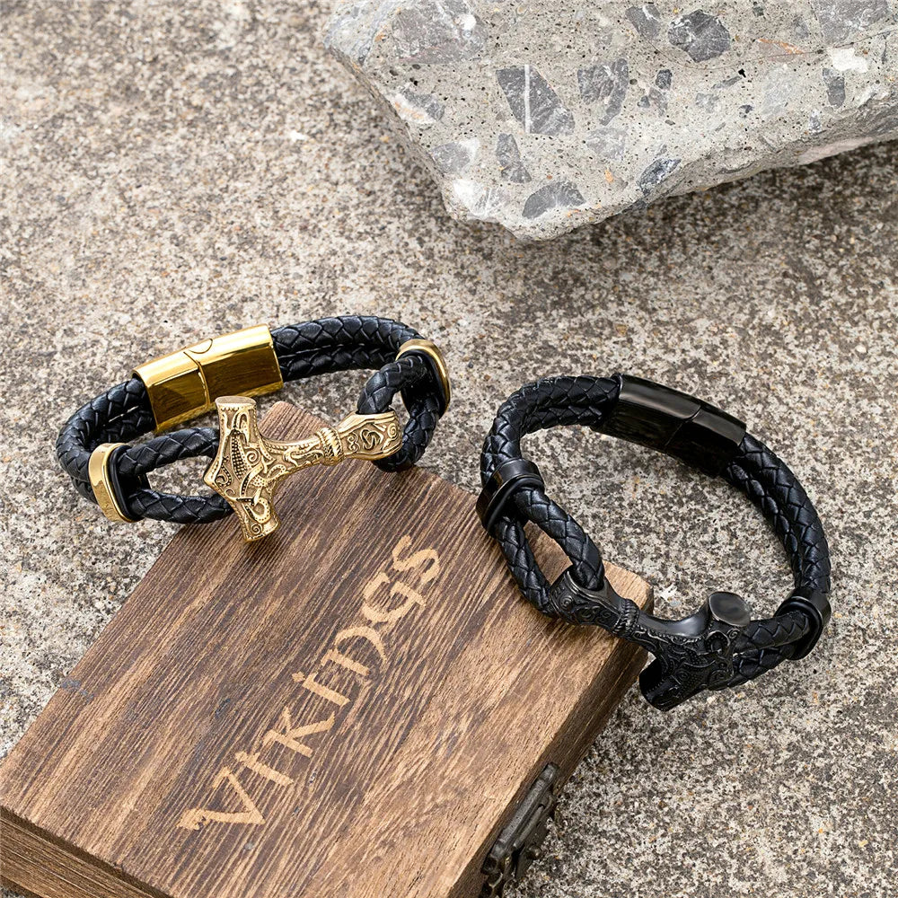 Unbreakable Hammer Leather Wristband