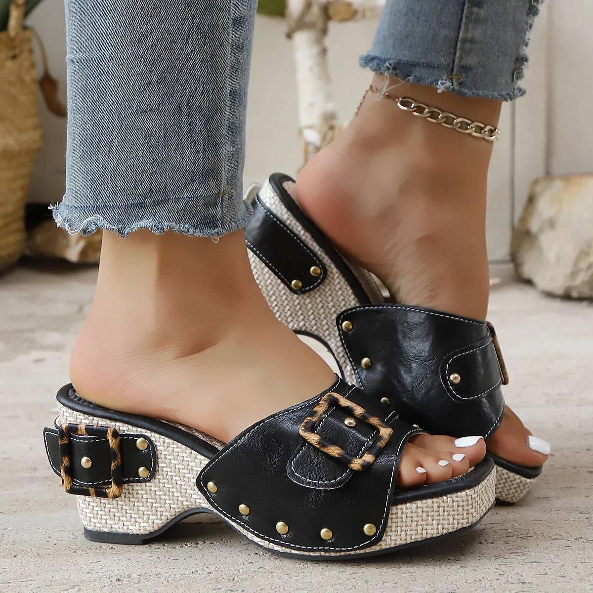 Olivia Wedge Sandals