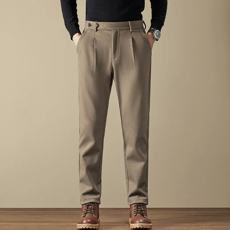 Wool Slim Fit Pants