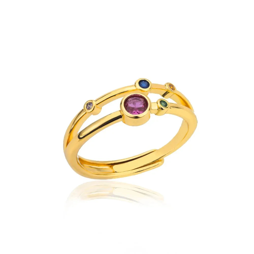 Livia Colorful Gem Ring