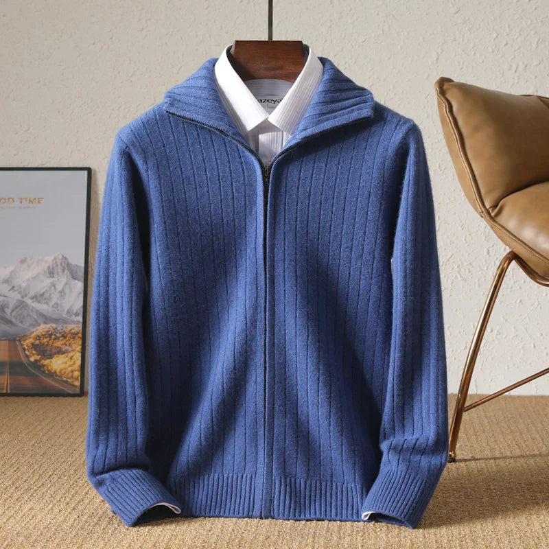 Theodore Pure Wool Cardigan