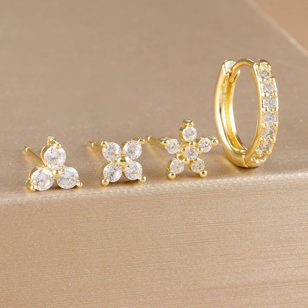 Aria Gold Earring Set