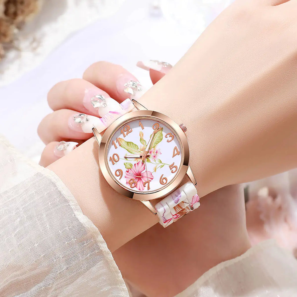 Flora Silicone Watch