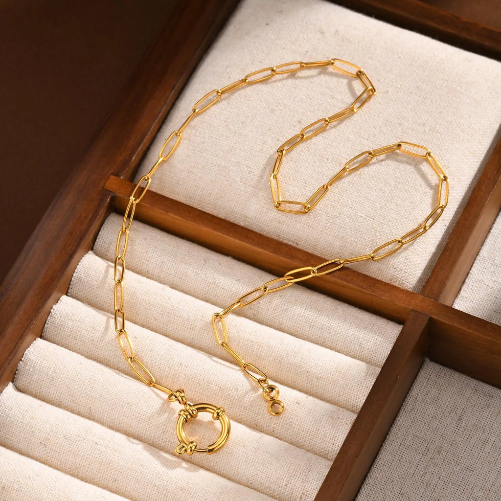 Celine Gold Paperclip Set