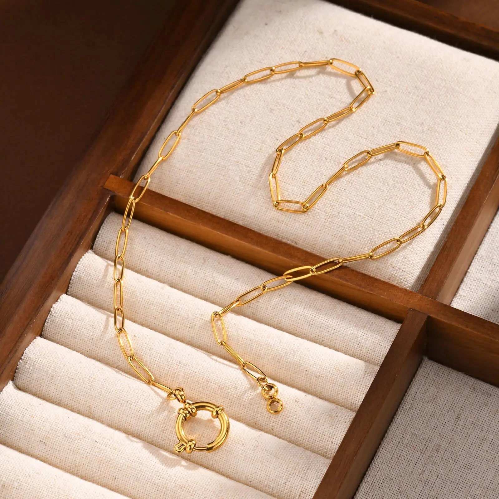 Celine Gold Paperclip Set