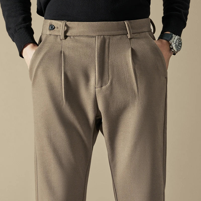 Wool Slim Fit Pants