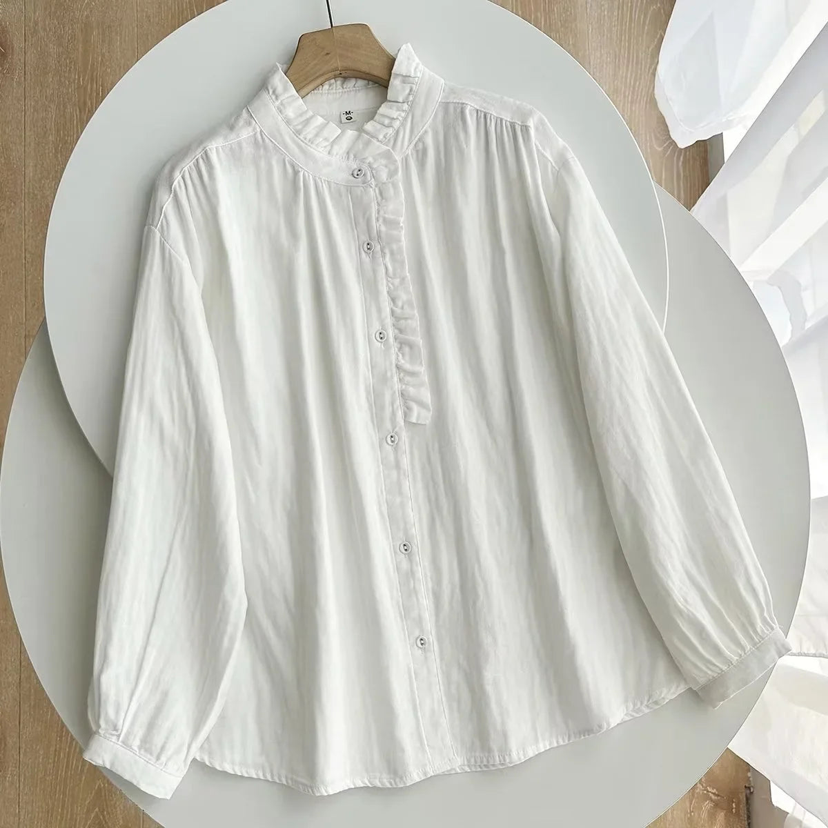 Hana Cotton Stand Blouse