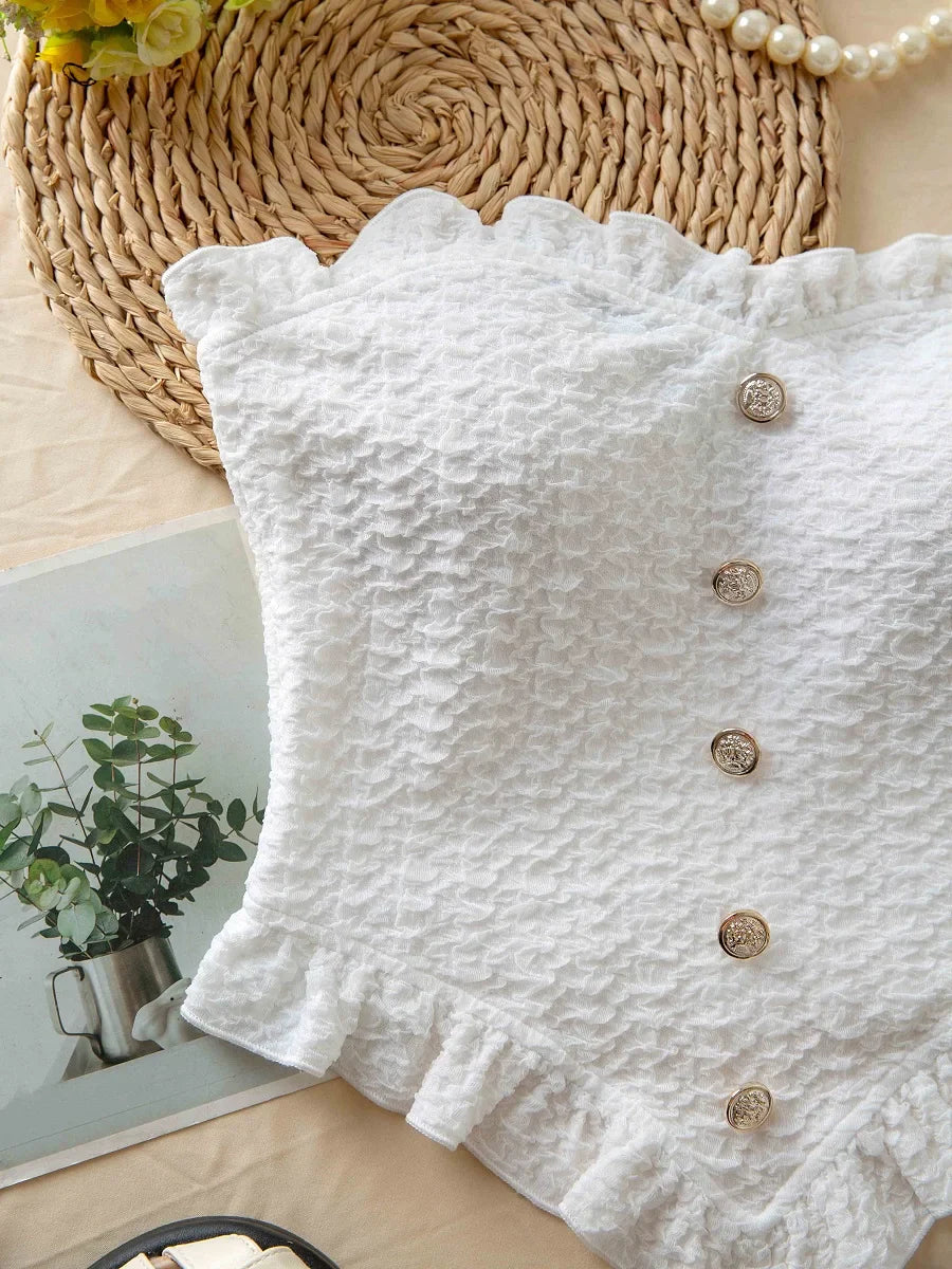 Amaya Ruffled Crop Top