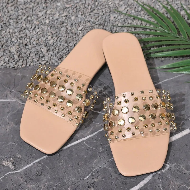 Isabelle Rivet Flat Sandals