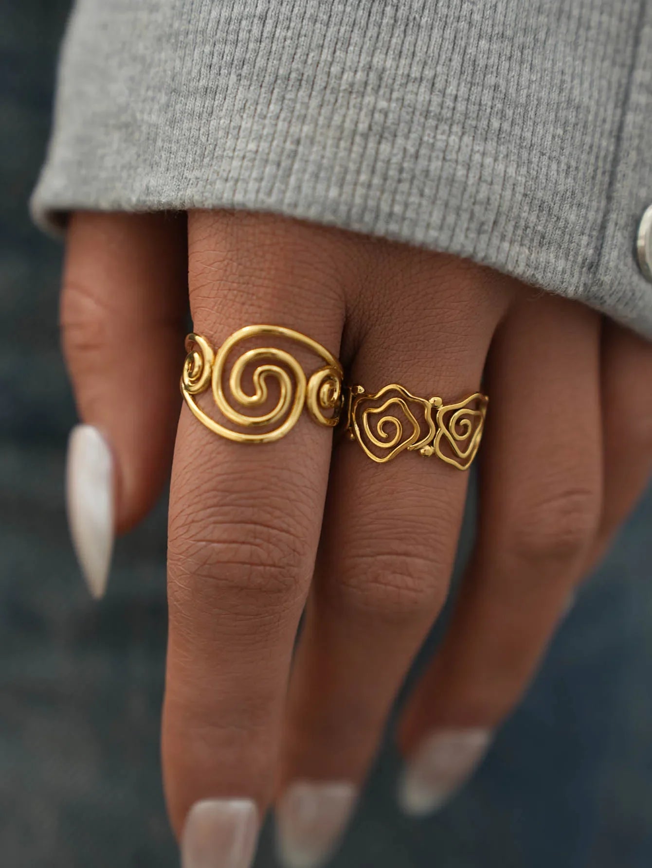 Nora Spiral Open Ring