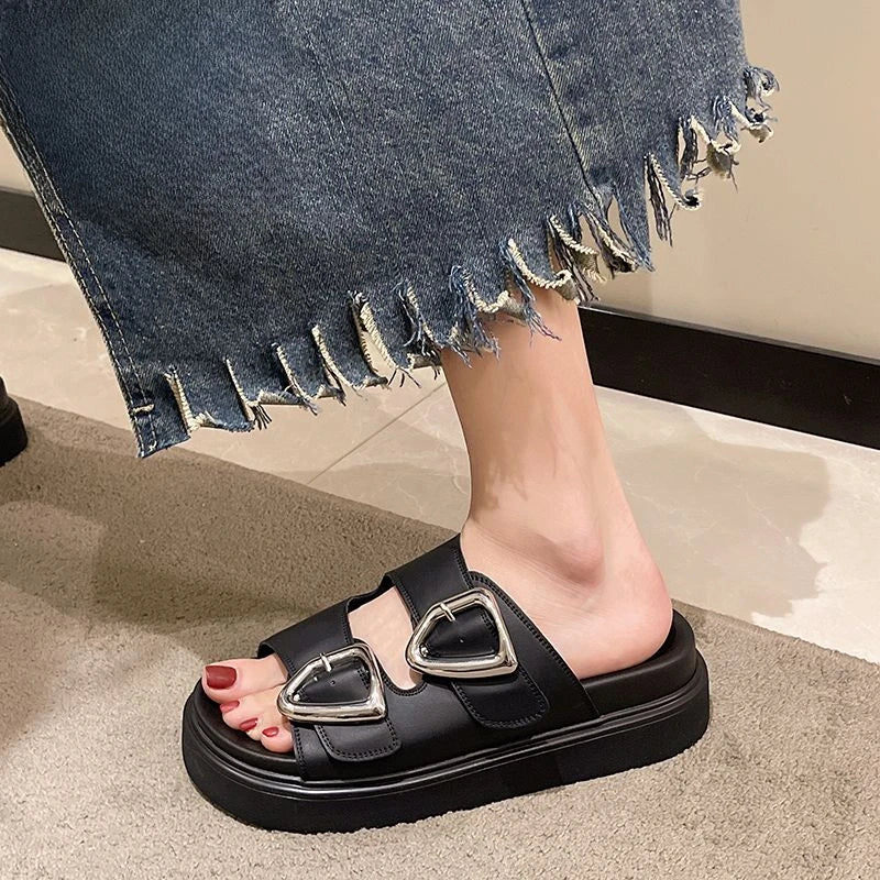 Noa Rubber Platform Slides
