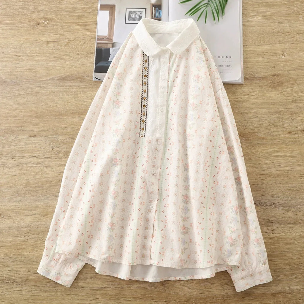 Elora Embroidered Cotton Blouse