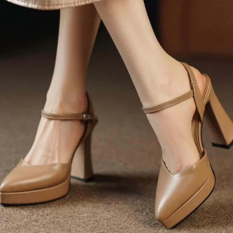 Teresa May Block Heels