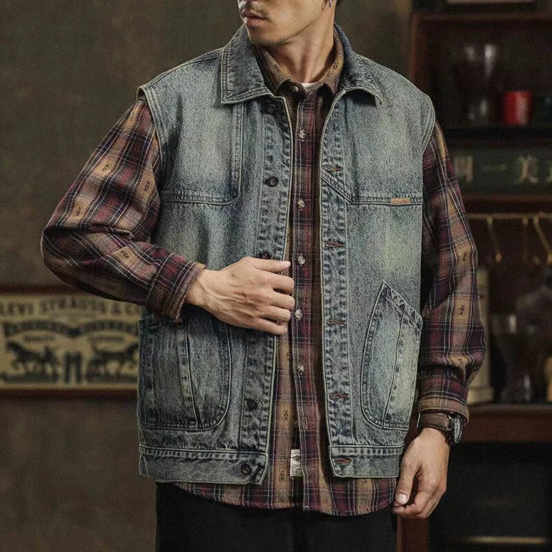 Mason Denim Work Vest