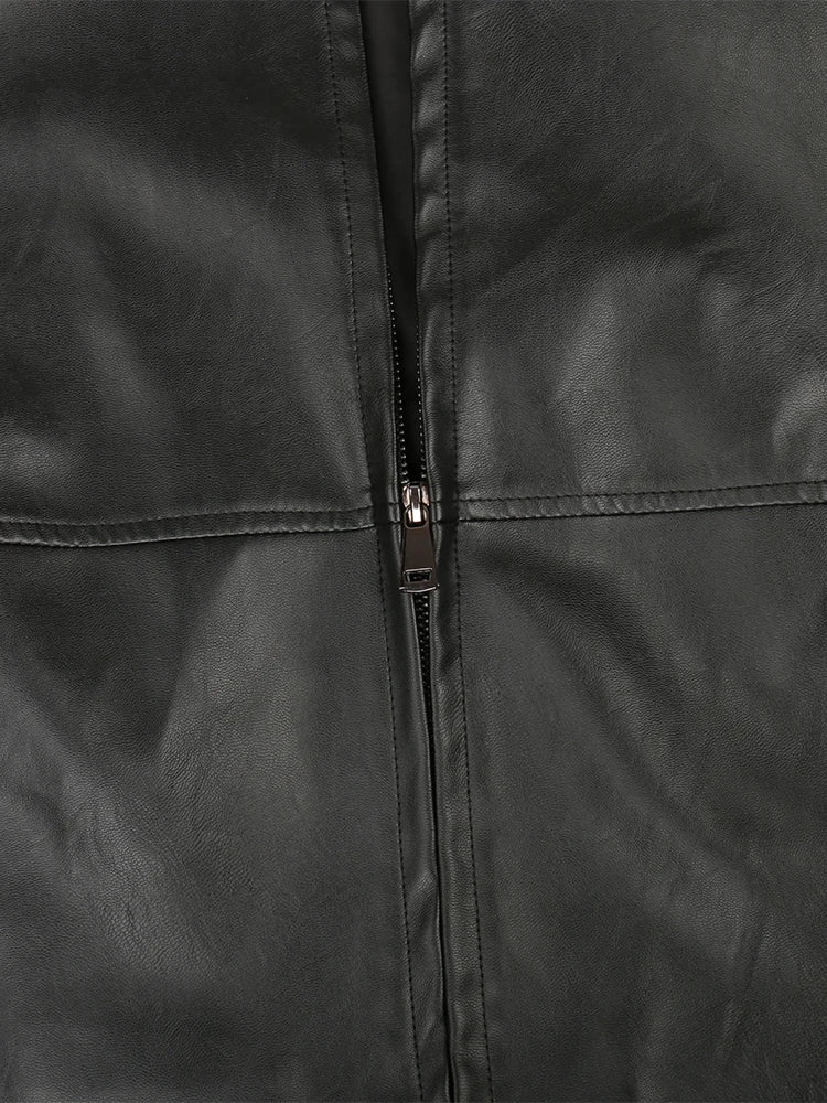 Rachel Hooded Leather Jacket