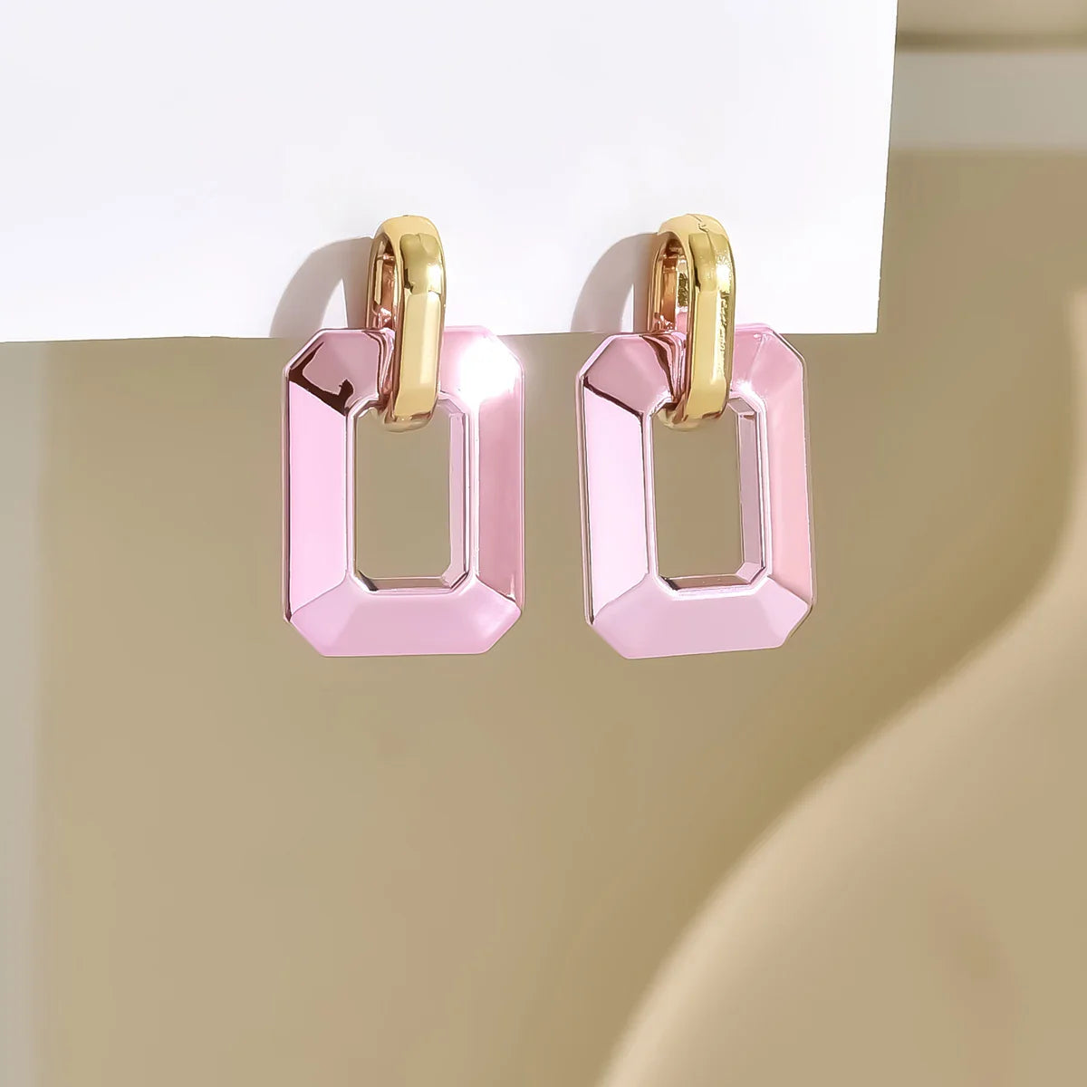 Lora Geometric Acrylic Earrings