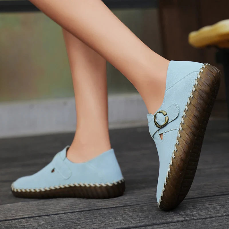 Hannah Leather Flats