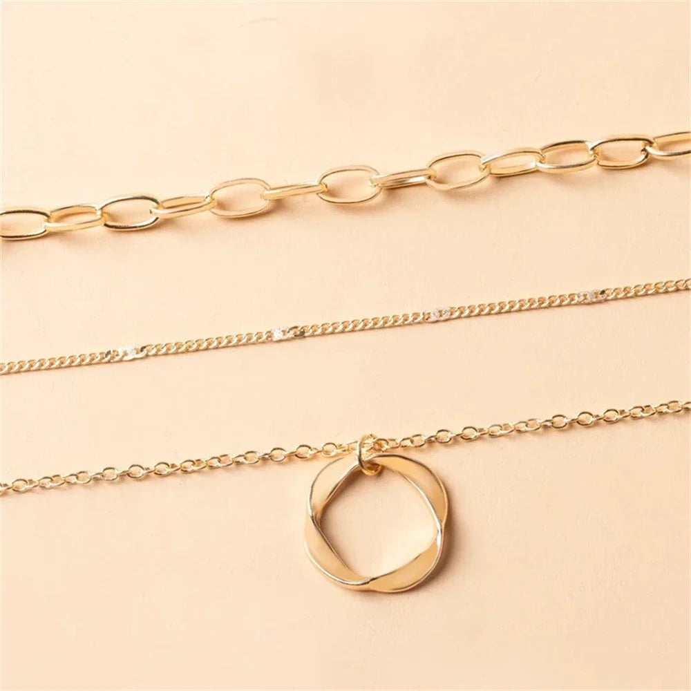 Liora Layered Circle Necklace