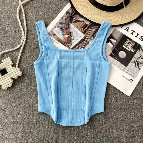 Kaia Denim Corset Top