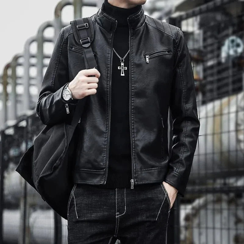 Damon Leather Street Jacket