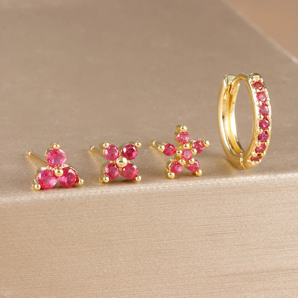 Aria Gold Earring Set