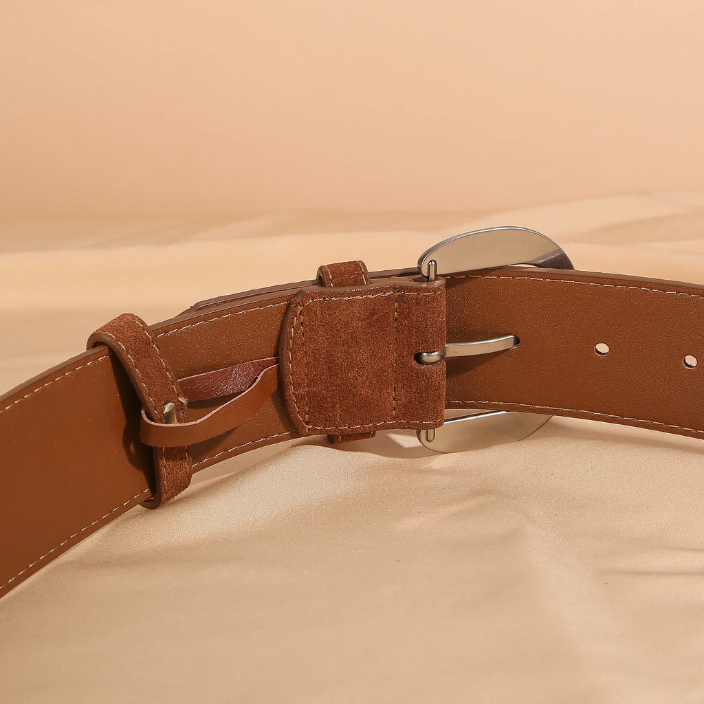 Alina Suede Wide Belt