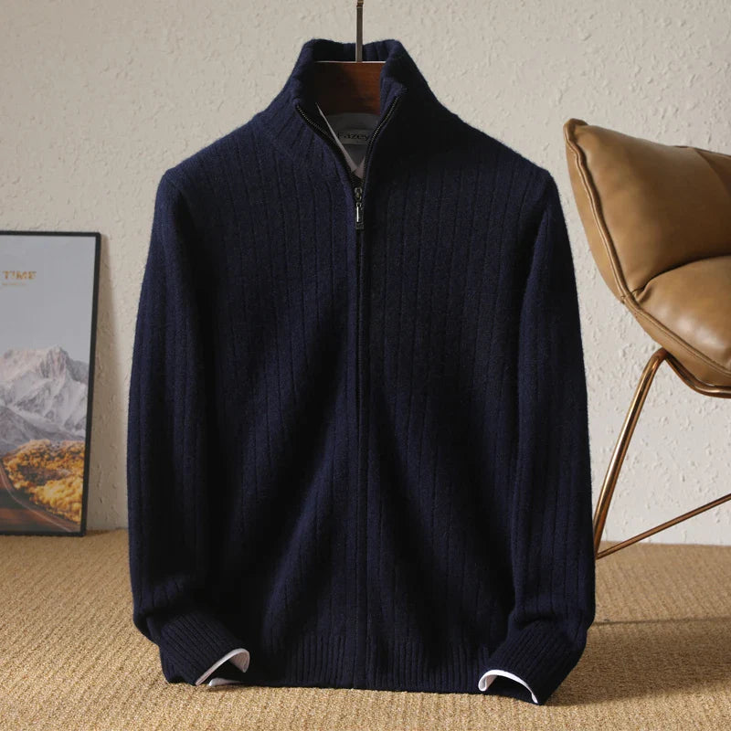 Theodore Pure Wool Cardigan