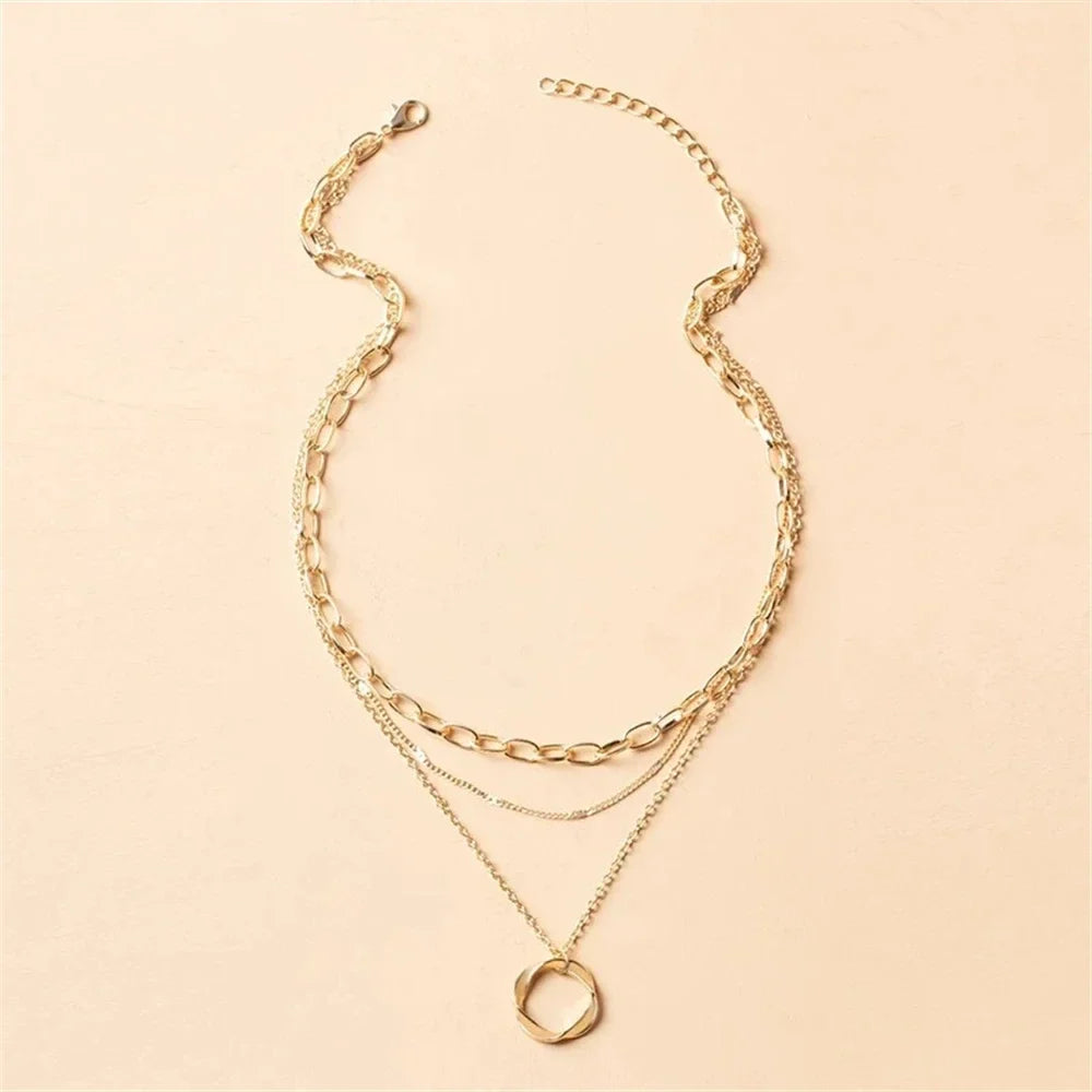 Liora Layered Circle Necklace