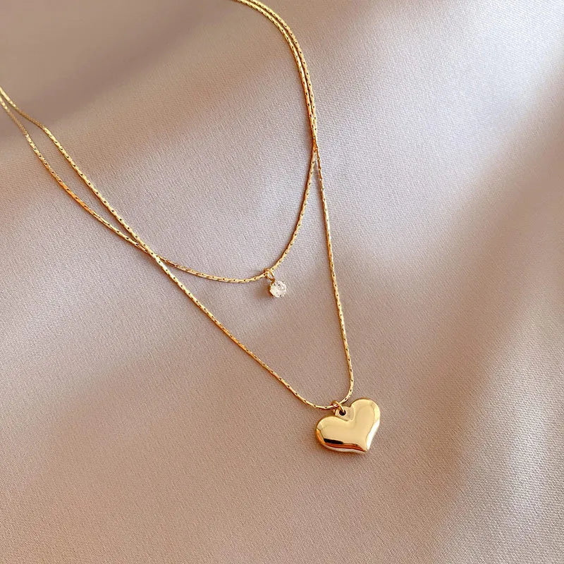 Amara Gold Heart Necklace