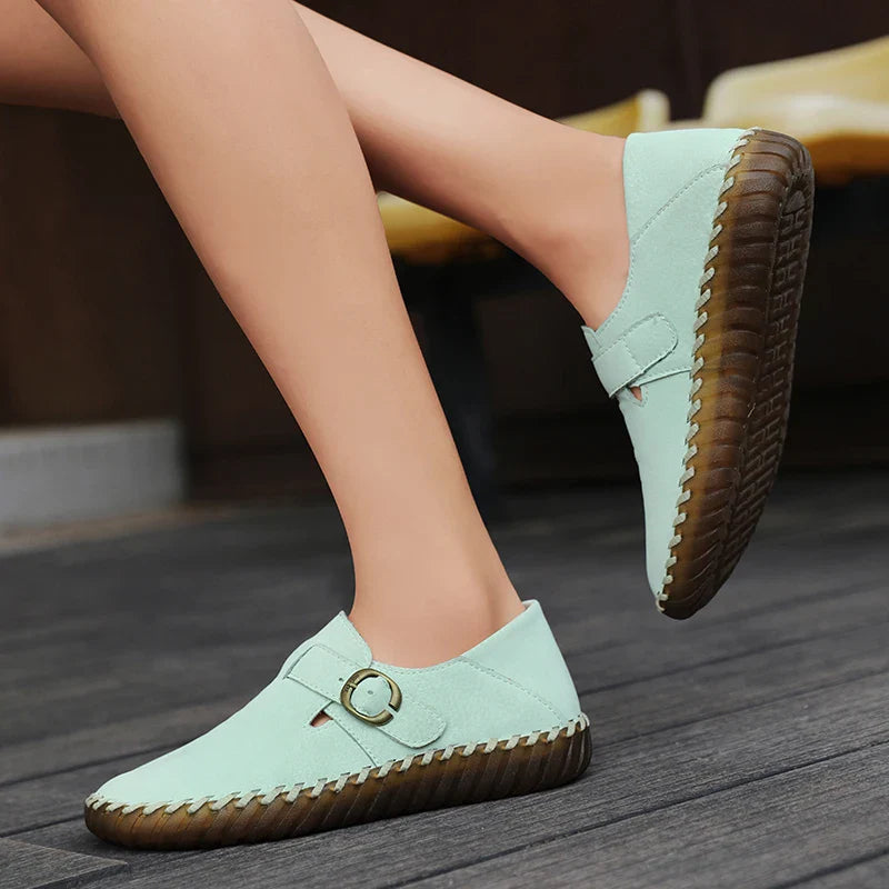 Hannah Leather Flats