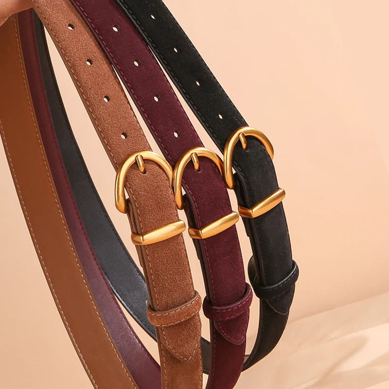 Sienna Suede Leather Belt