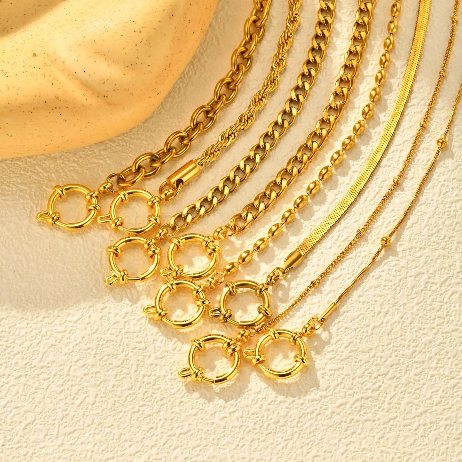 Celine Gold Paperclip Set